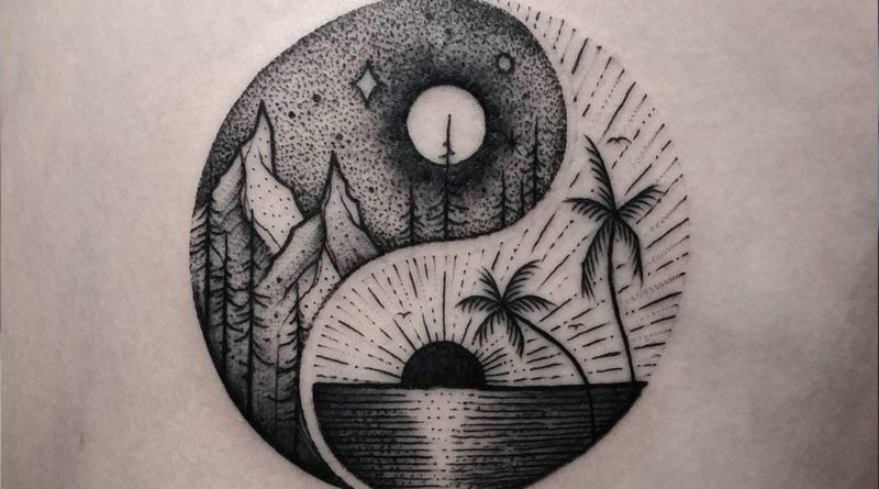 Ying et Yang tatouage